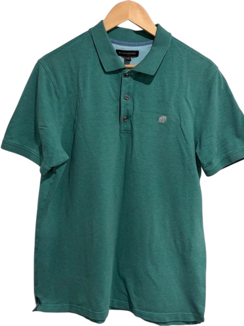 2/$25 Banana Republic Men’s Teal Polo Shirt Cotton Blend Large